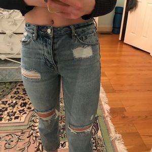 pacsun ripped mom jeans